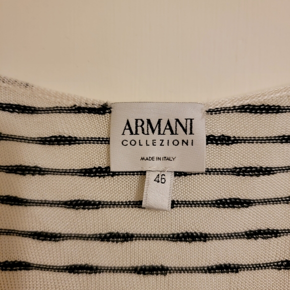 Armani Black and White Striped Shirt - Picture 2 of 6